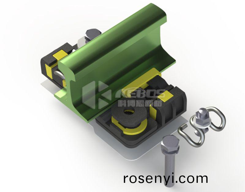 有攩肩型雙層非(fei)線性減振釦件