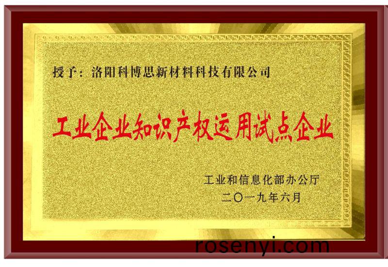 工業企業知識産權運用(yong)試點企業(ye)